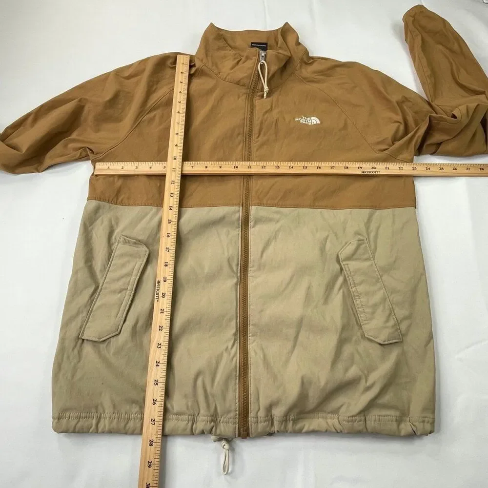 The North Face Class V Full Zip Jacket Colorblock Utility Brown Twill Mens Large